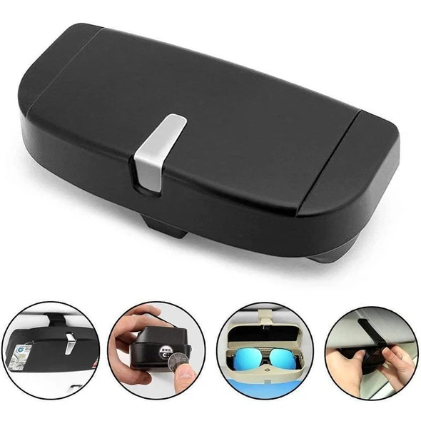 Universal Car Visor Sunglasses Case