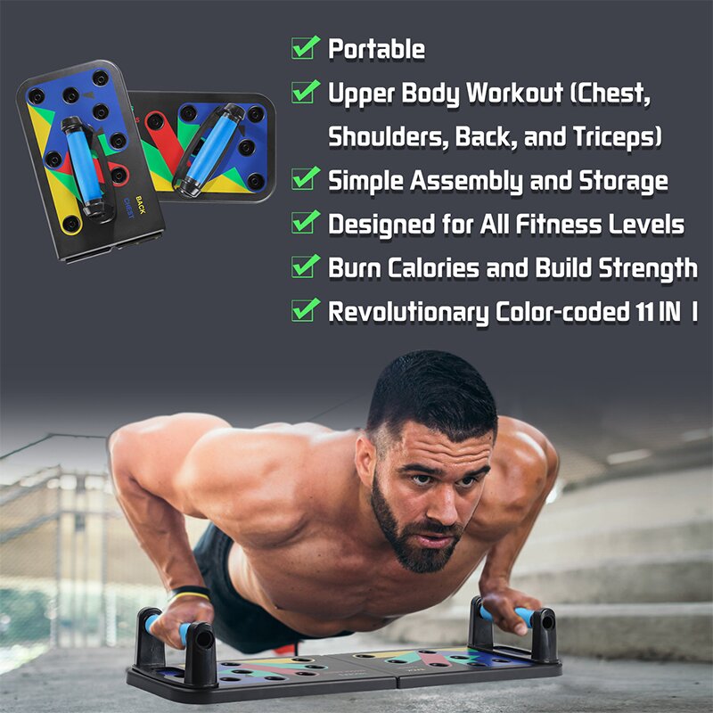 Ultimate  9 IN 1 push up board home workout station