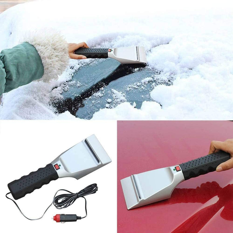 Snow shovel 12V Auto Heated Snow Ice Scraper Winter Windshield Electric Snow and Non-Scratch Ice Scraper for Melting Ice and Snow