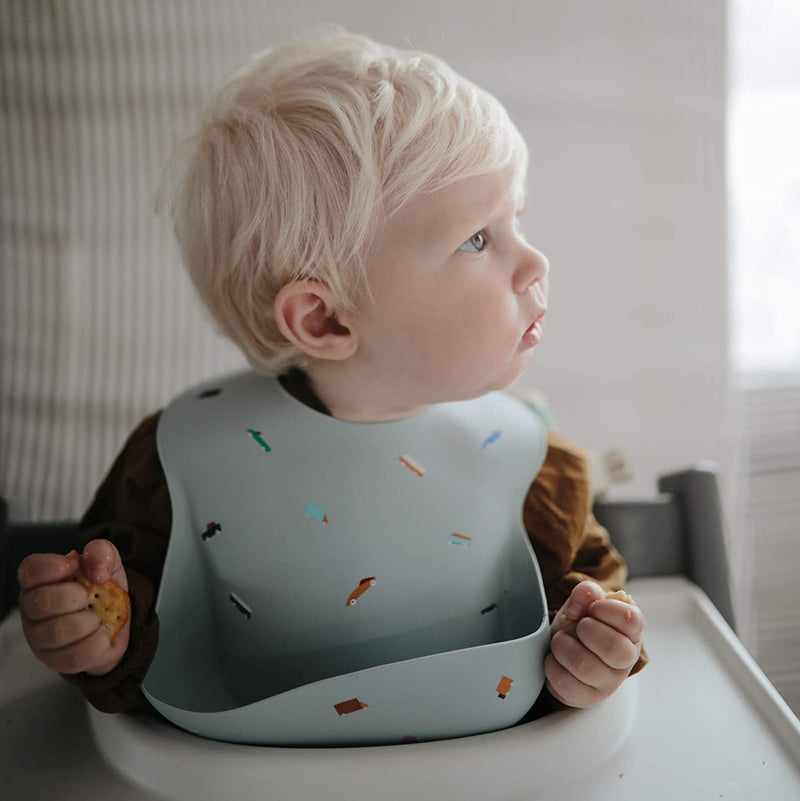 Silicone Baby Bib  Adjustable Fit Waterproof Bibs