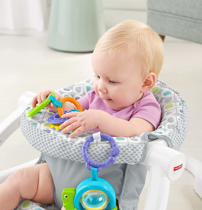 Learn to Sit 2-Position Floor Seat Baby Up in This Adjustable Baby Activity Seat Appropriate for Ages 4-12 Months