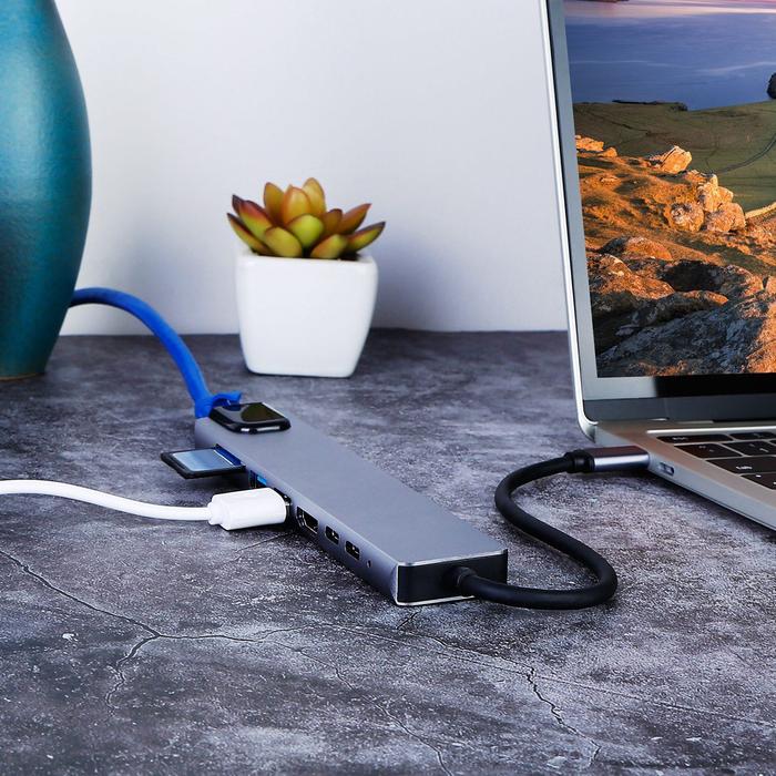 8-in-1 USB Hub Adapter with Ethernet