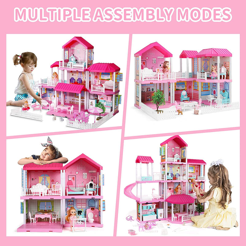 Barbie Dream House Toys for 3 to 7 years Old Girls Building Toys Figure, Educational Learning Birthday Gift