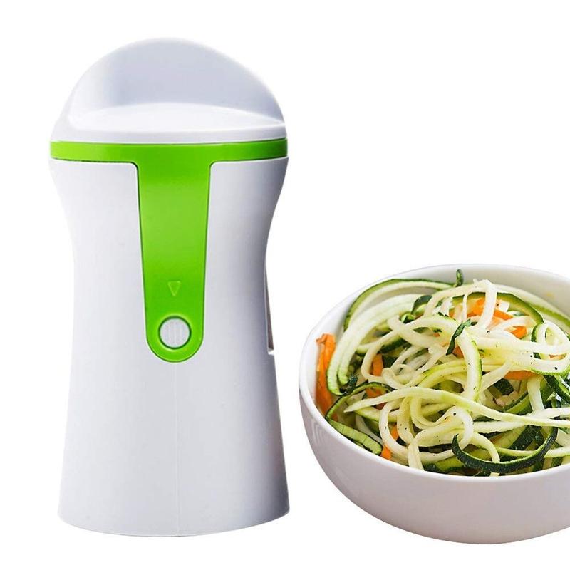 Kitchen Cook Vegetable Portable Spiralizer Handheld Peeler Stainless Slicer
