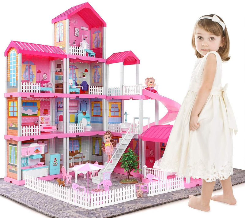 Barbie Dream House Toys for 3 to 7 years Old Girls Building Toys Figure, Educational Learning Birthday Gift