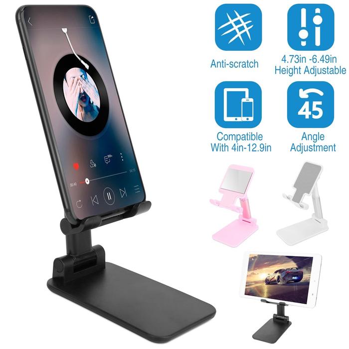 Foldable Desktop Phone Stand Angle Height Adjustable Holder