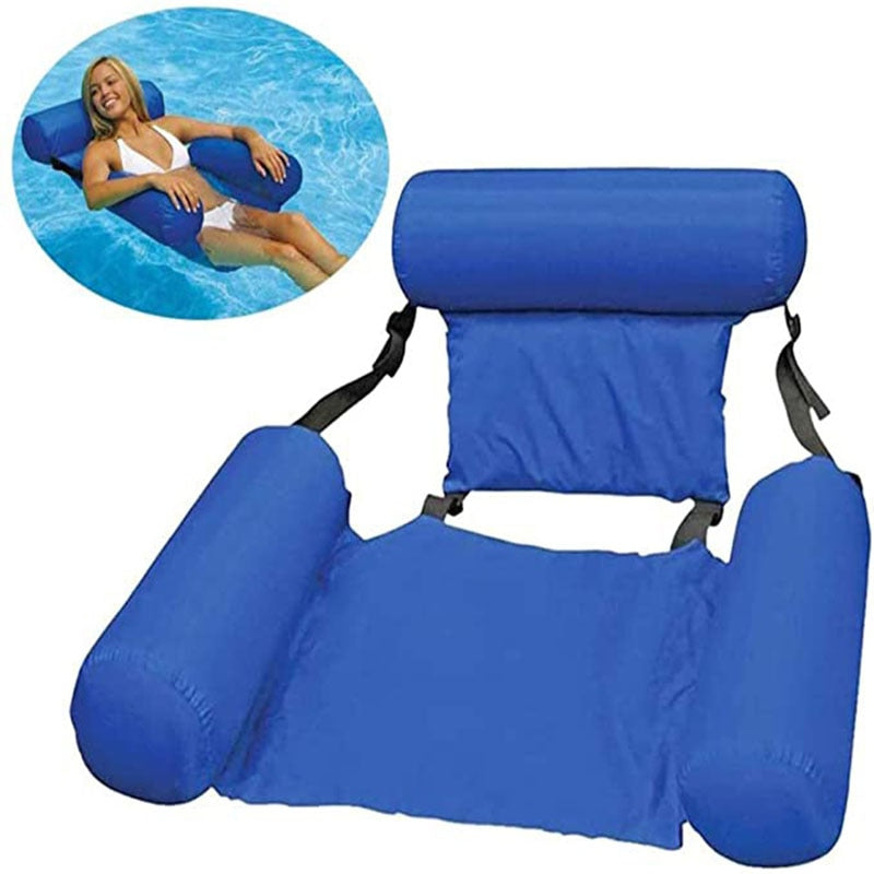 Foldable Backrest Inflatable Floating Bed