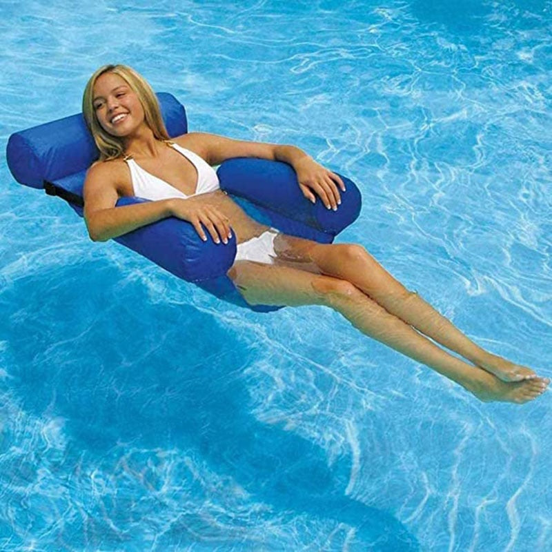 Foldable Backrest Inflatable Floating Bed