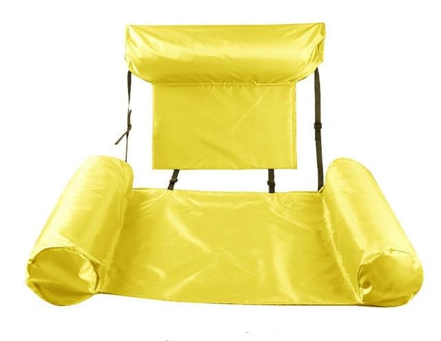 Foldable Backrest Inflatable Floating Bed