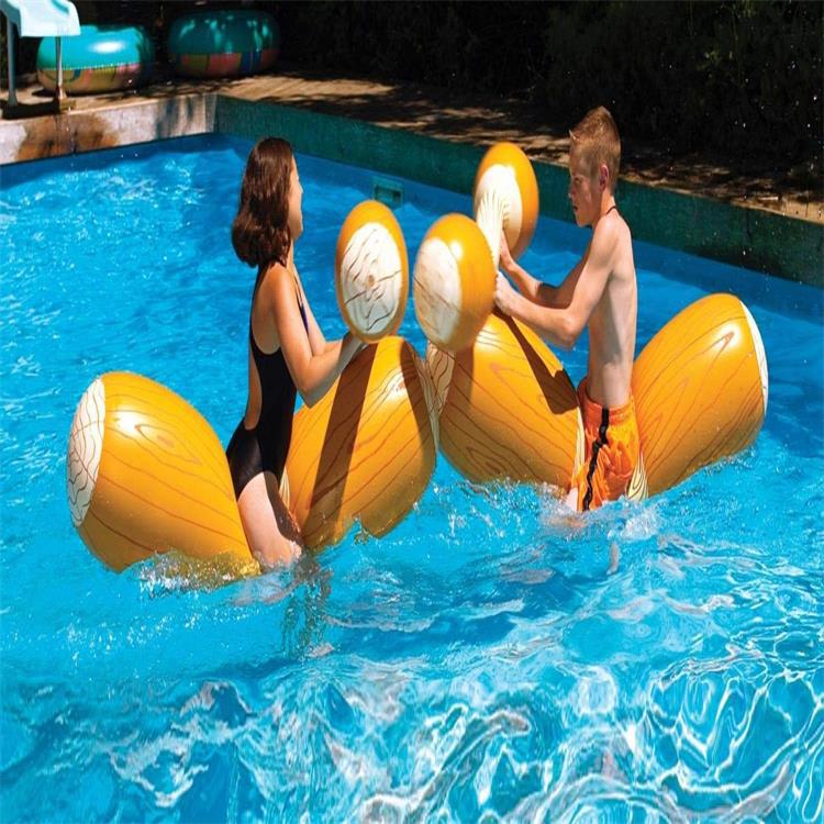 4 Pieces/set Joust Pool Float Game Inflatable Water Sports Bumper Toys For Adult Children Party Gladiator Raft Kickboard NY054