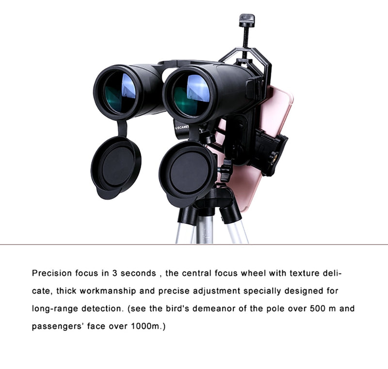 Professional HD 8x42 10x42 BAK4 Binoculars Telescope Military Hunting Outdoor Camping Waterproof Night Vision Telescope