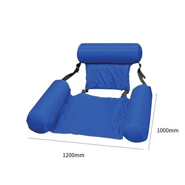 Foldable Backrest Inflatable Floating Bed