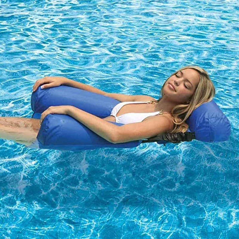 Foldable Backrest Inflatable Floating Bed