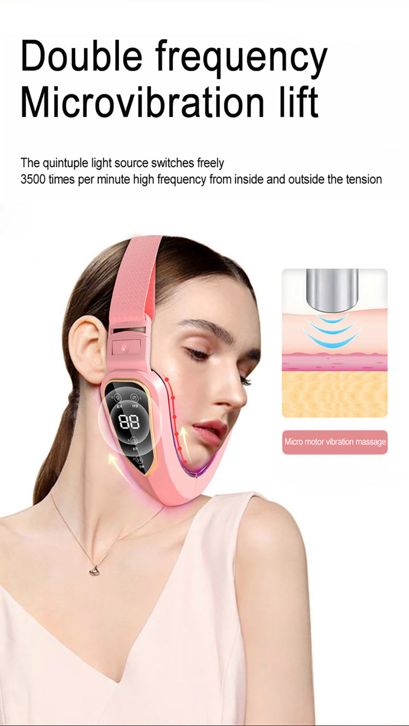 V-Care – Lifting and Shaping Face Massager Device with Microcurrent, EMS, and Infrared Light