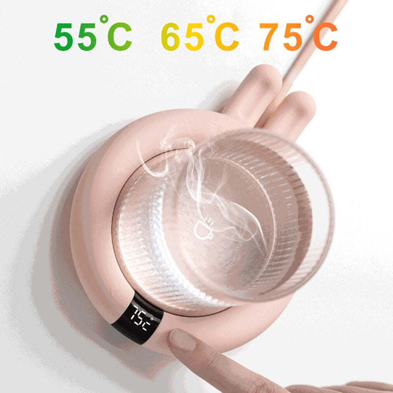 Desktop Heating Coffee Milk Tea Cup Warmer 3 Temperatures Adjustable