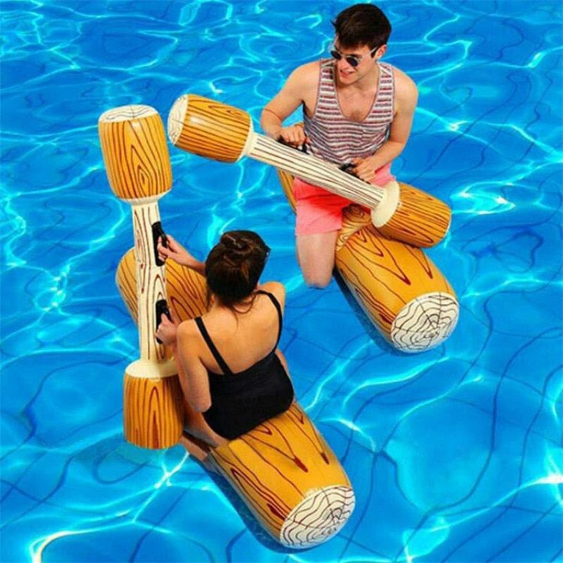 4 Pieces/set Joust Pool Float Game Inflatable Water Sports Bumper Toys For Adult Children Party Gladiator Raft Kickboard NY054